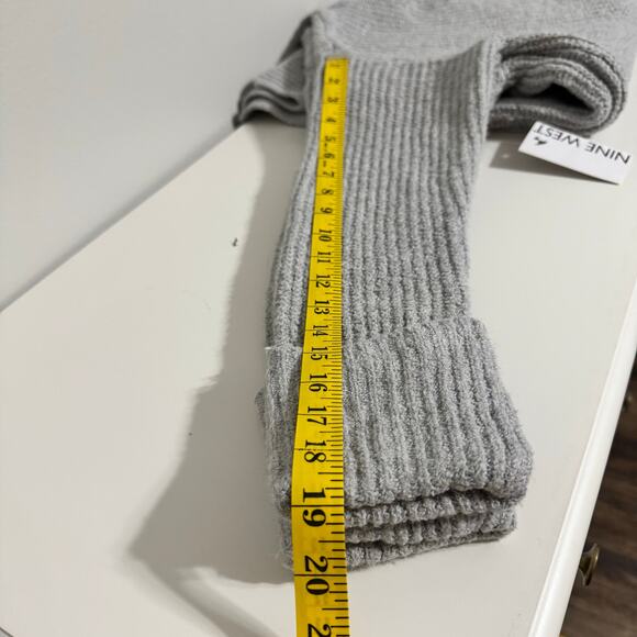 NWT Nine West XXL Sweater Gray Chunky Knit Tunic Longline V-Neck Cabincore Cozy - Picture 13 of 15